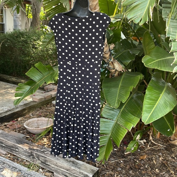 Lauren, Ralph Lauren polkadot fit, and flare dress - Picture 3 of 7